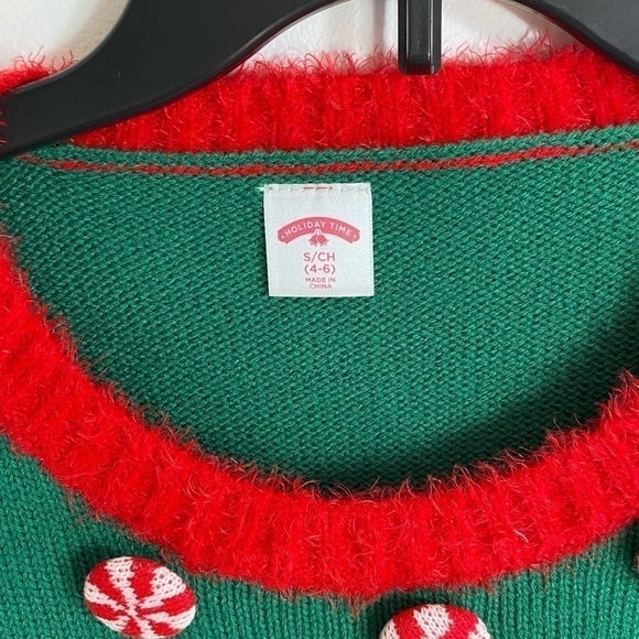 Treat Your Elf Ugly Christmas Sweater Women’s NWT Small Green Red - Picture 3 of 10